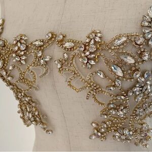 Gold and Silver Embellished Appliqué
